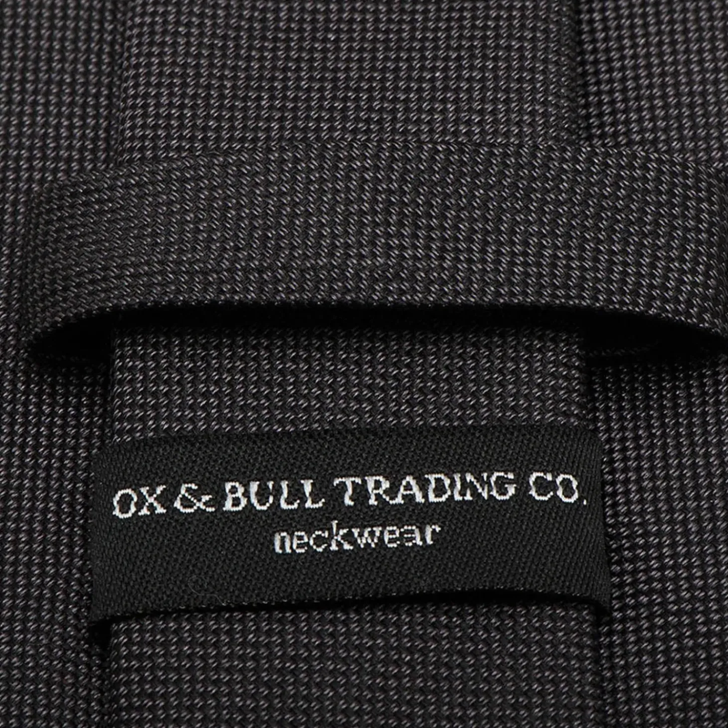 Ox and Bull Trading Co. Black Silk Tie