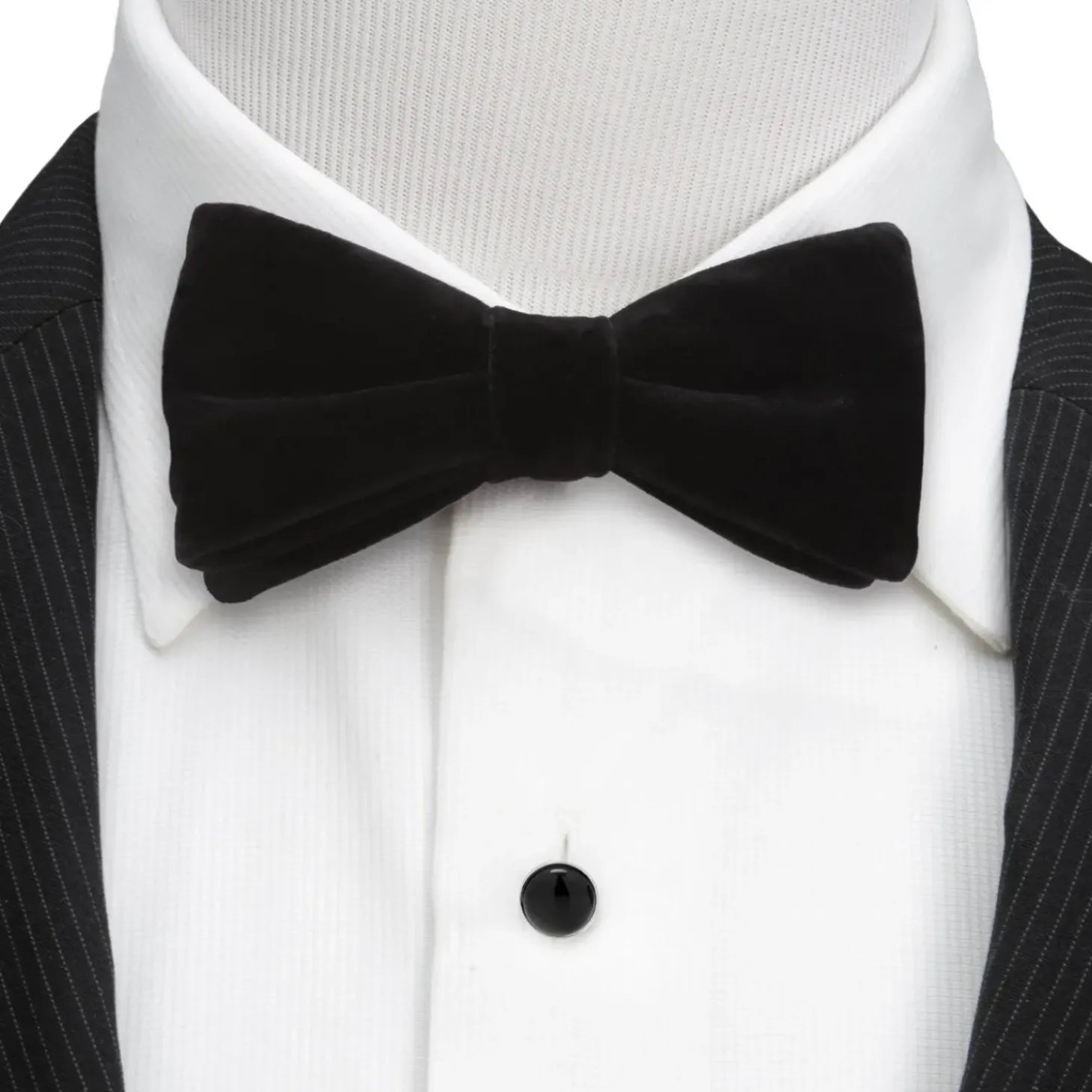 Ox and Bull Trading Co. Black Velvet Bow Tie