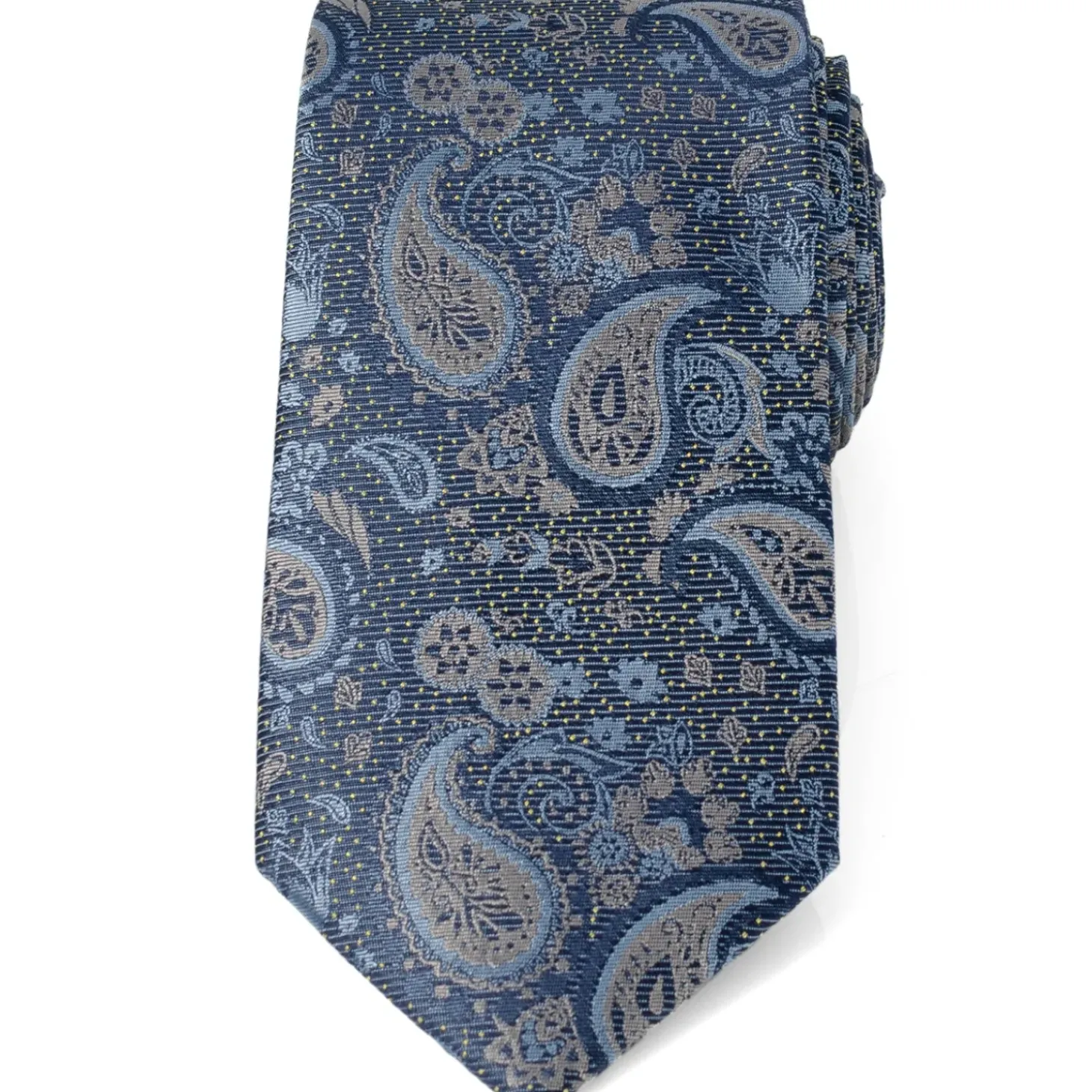 Ox and Bull Trading Co. Blue & Gray Paisley Men's Tie