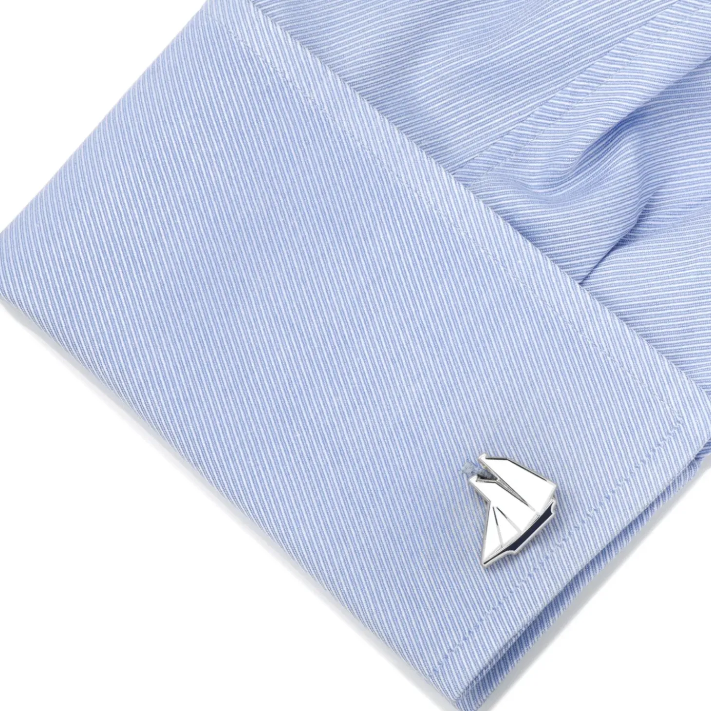 Cufflinks, Inc. Blue and White Sailboat Cufflinks