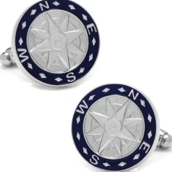 Cufflinks, Inc. Blue Compass Cufflinks