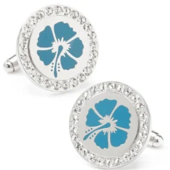 Cufflinks, Inc. Blue Flower Cufflinks