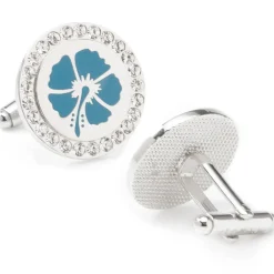 Cufflinks, Inc. Blue Flower Cufflinks