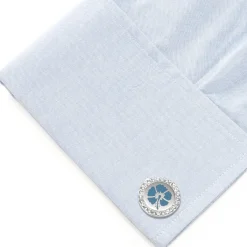 Cufflinks, Inc. Blue Flower Cufflinks