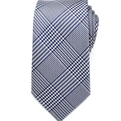 Ox and Bull Trading Co. Blue Glen Plaid Silk Tie