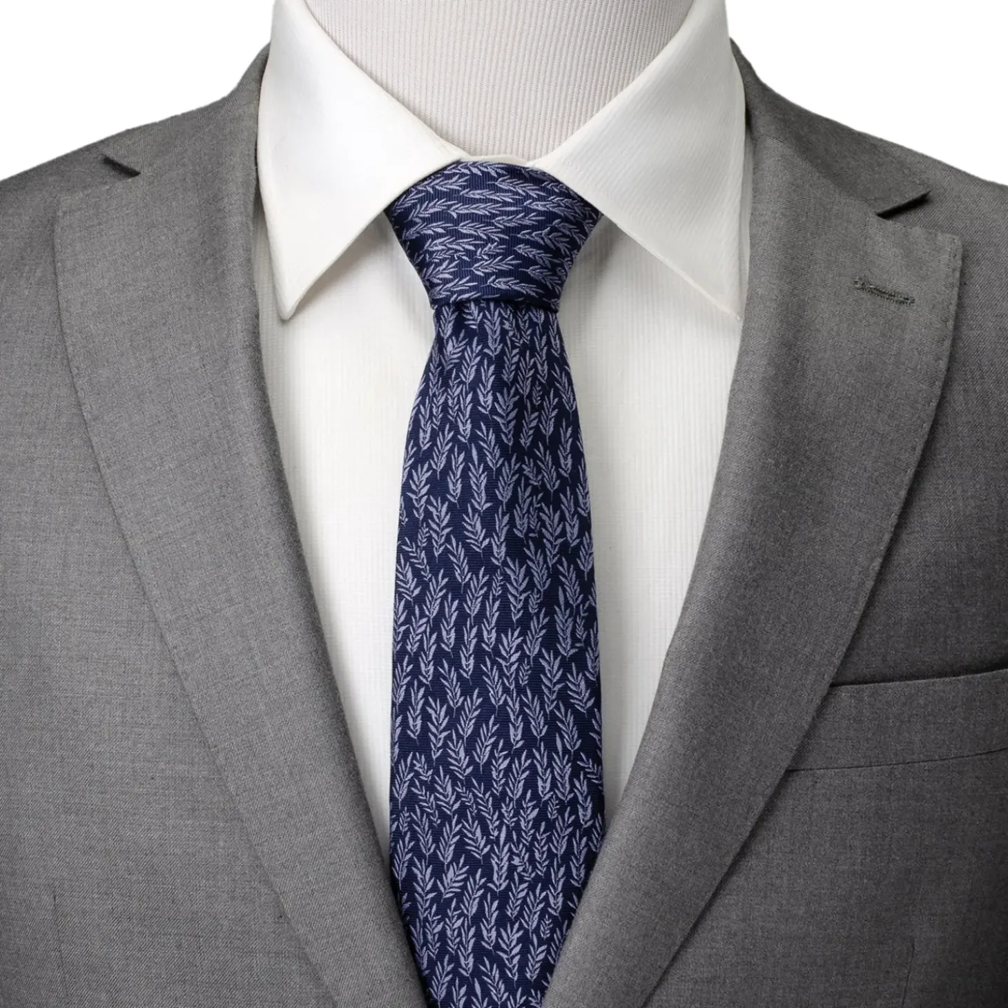 Ox and Bull Trading Co. Blue Leaf Men's Tie