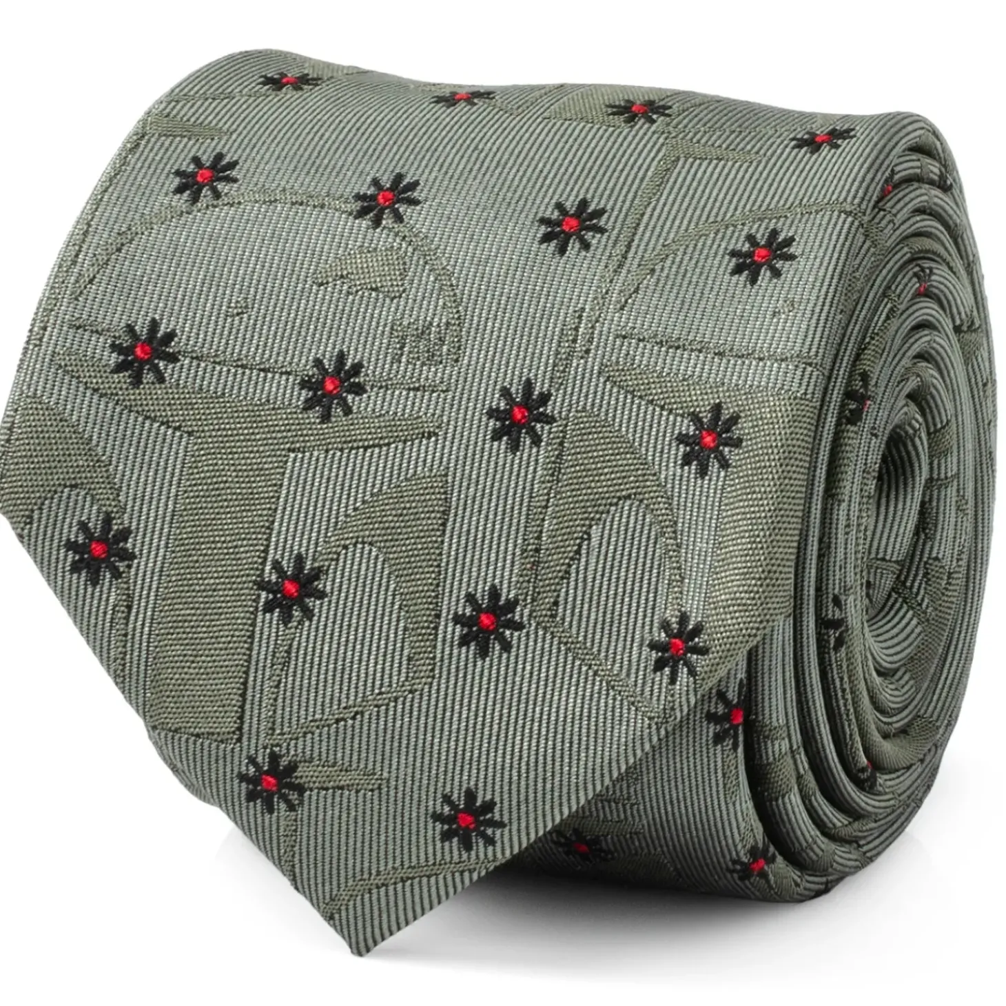 Star Wars Boba Fett Green Motif Men's Tie