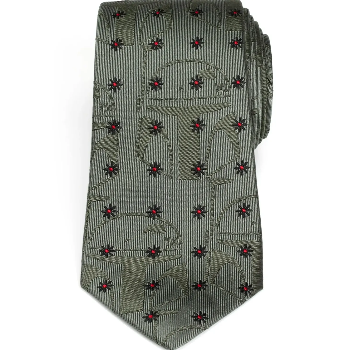 Star Wars Boba Fett Green Motif Men's Tie