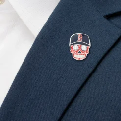 MLB Boston Red Sox Sugar Skull Lapel Pin