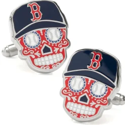 MLB Boston Red Sox Sugar Skull Cufflinks