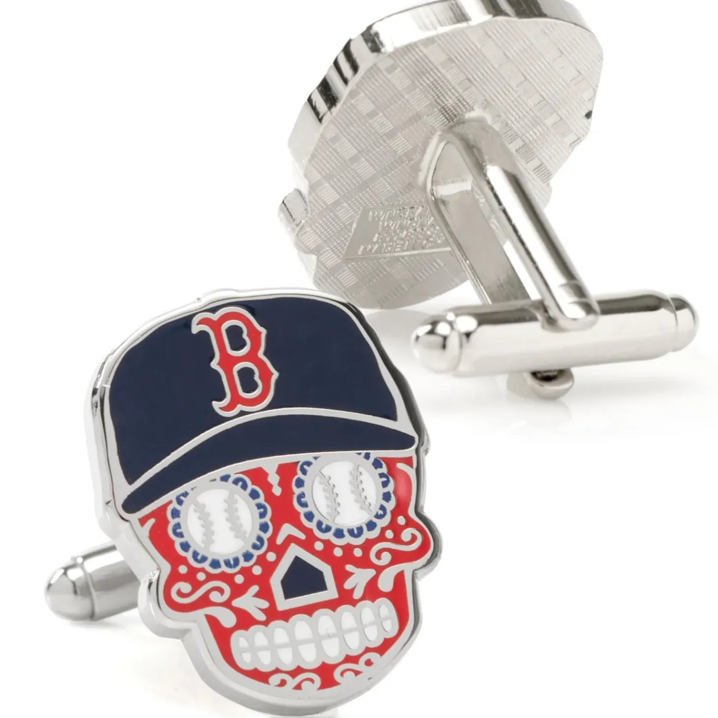 MLB Boston Red Sox Sugar Skull Cufflinks