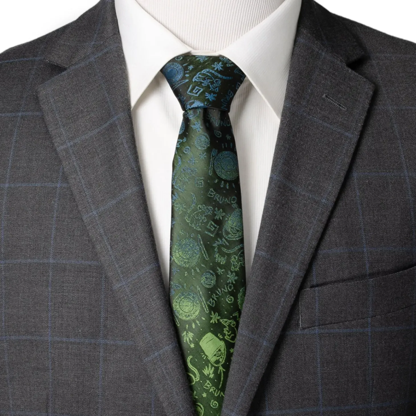 Disney Bruno Multi Black Men's Tie