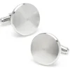 Ox and Bull Trading Co. Brushed Radial Stainless Steel Cufflinks