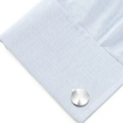 Ox and Bull Trading Co. Brushed Radial Stainless Steel Cufflinks