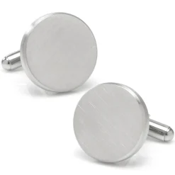 Ox and Bull Trading Co. Brushed Stainless Steel Cufflinks