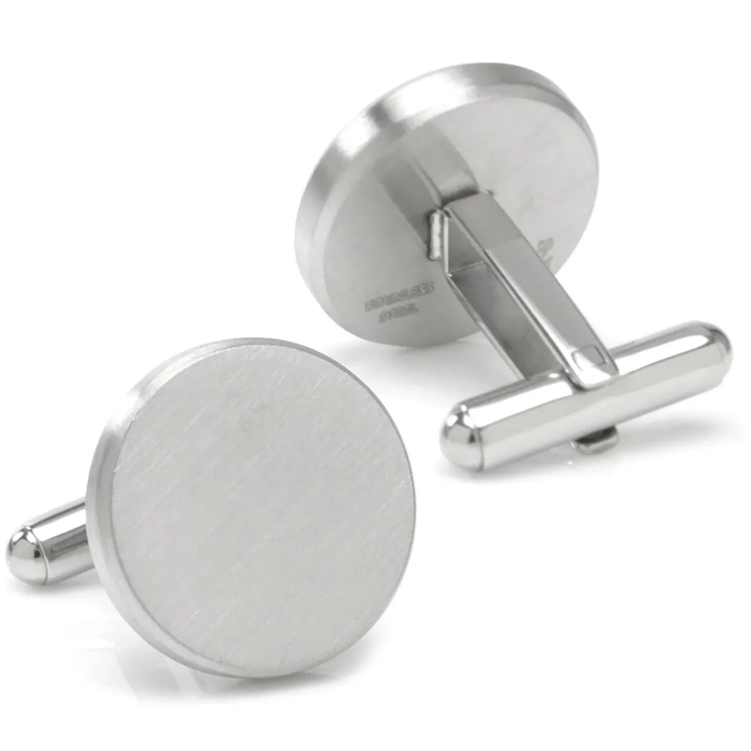 Ox and Bull Trading Co. Brushed Stainless Steel Cufflinks