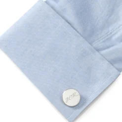 Ox and Bull Trading Co. Brushed Stainless Steel Cufflinks