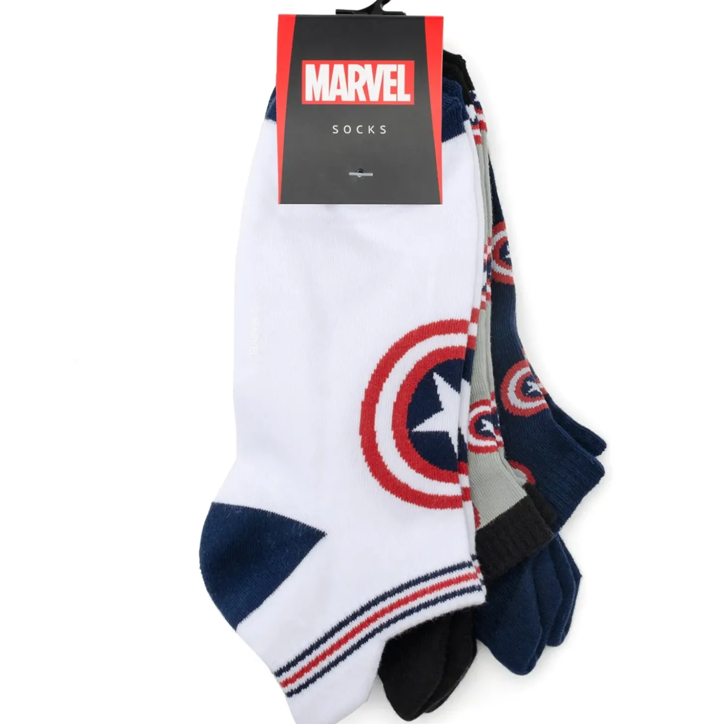 Marvel Captain America Ankle Socks 3 Pack