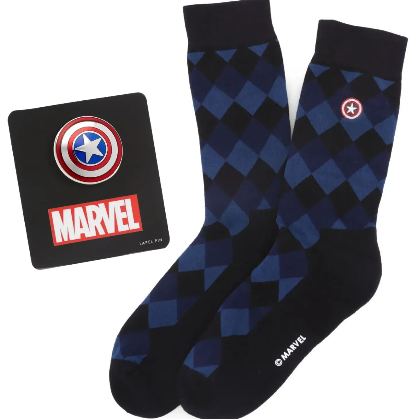 Marvel Captain America Argyle Blue Gift Set