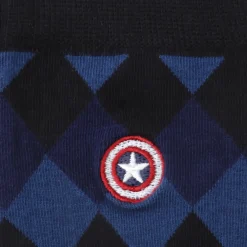 Marvel Captain America Argyle Blue Men's Socks