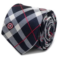 Marvel Captain America Blue Plaid Tie