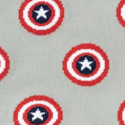 Marvel Captain America Gray Ankle Socks