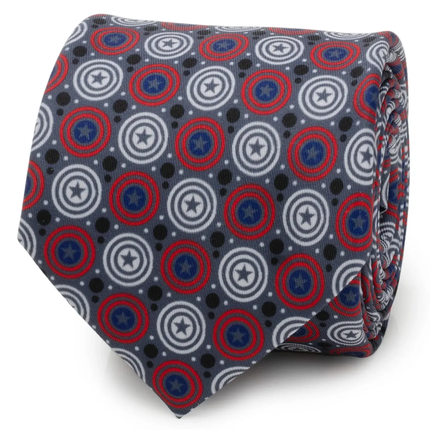 Marvel Captain America Gray Dot Men's Tie