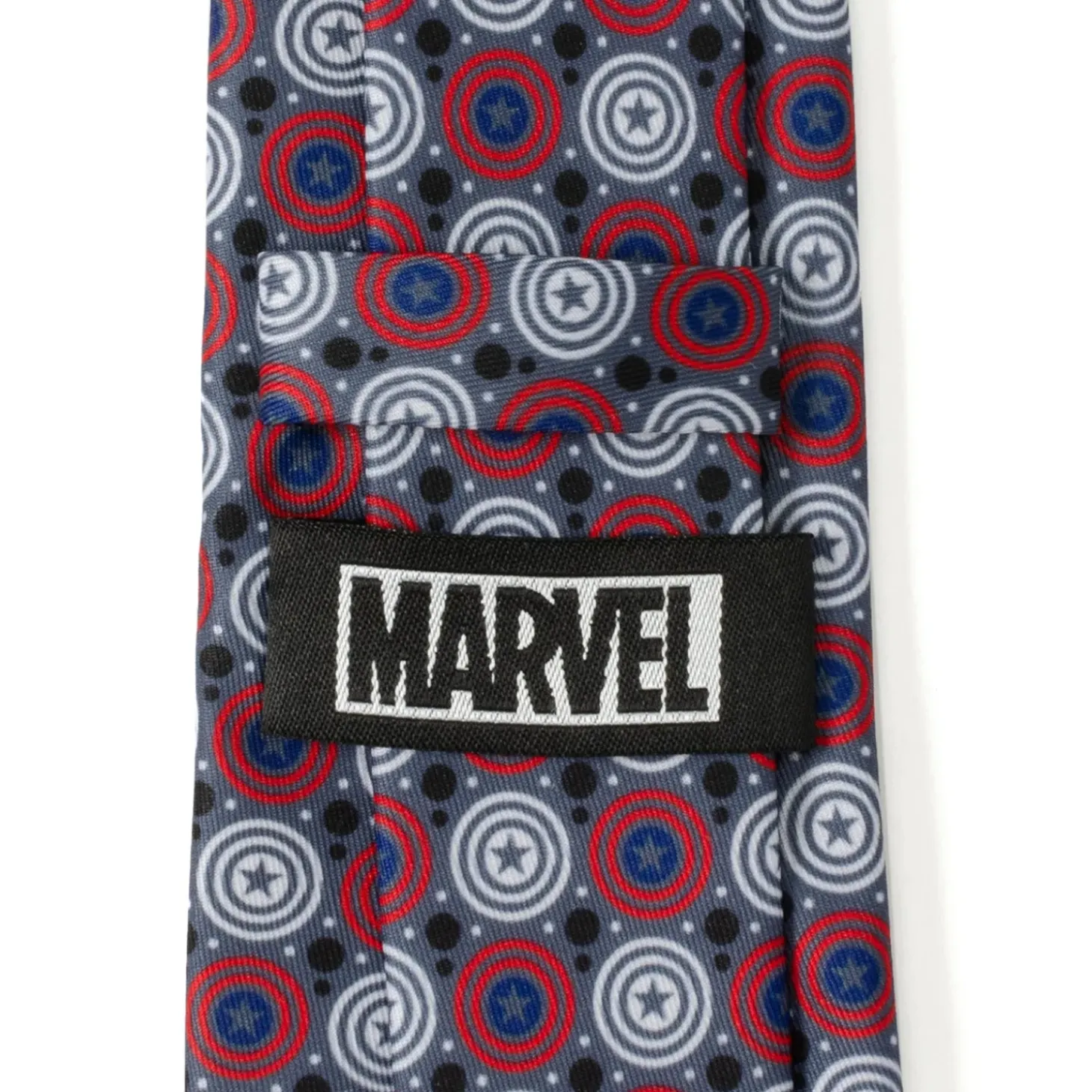Marvel Captain America Gray Dot Men's Tie