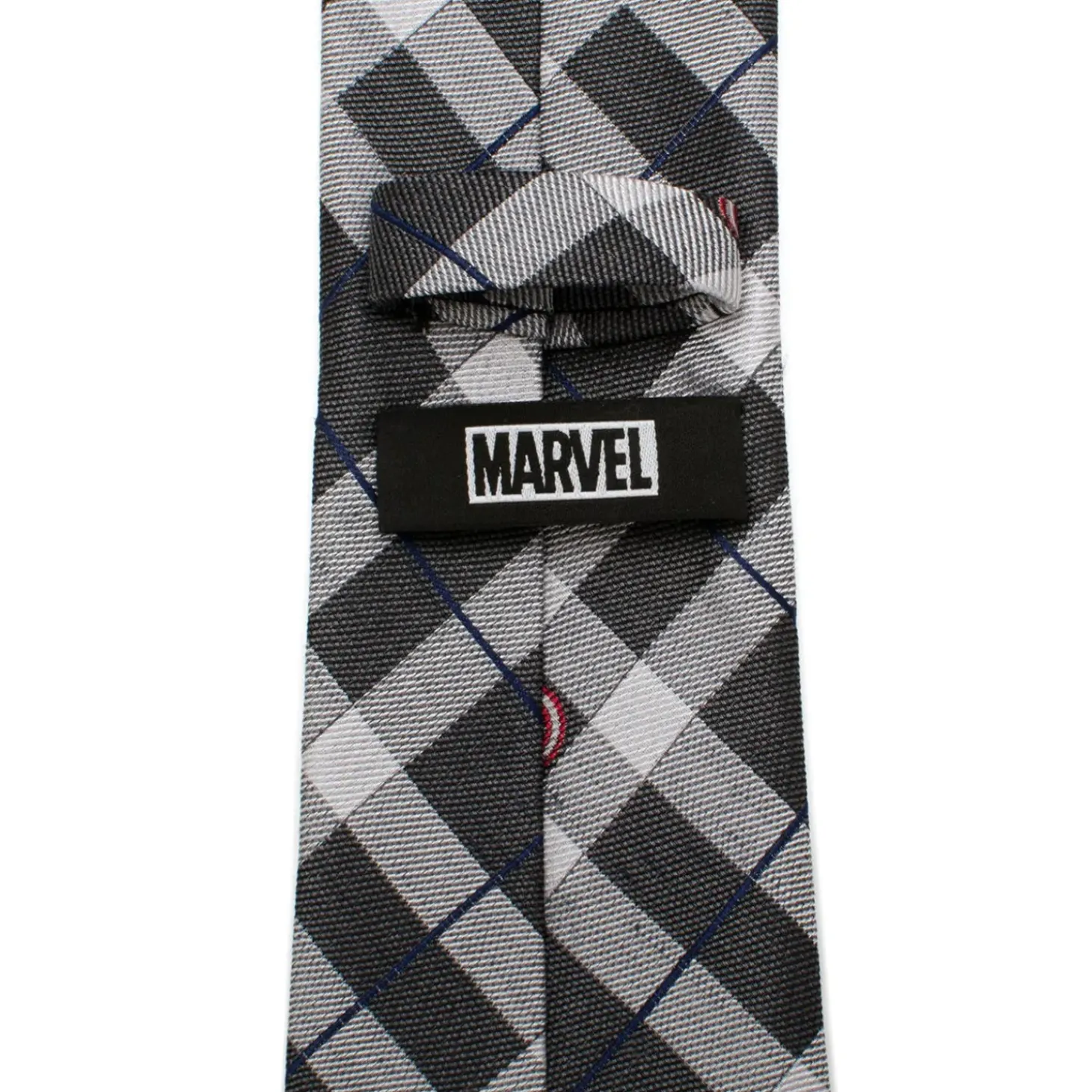 Marvel Captain America Gray Plaid Tie