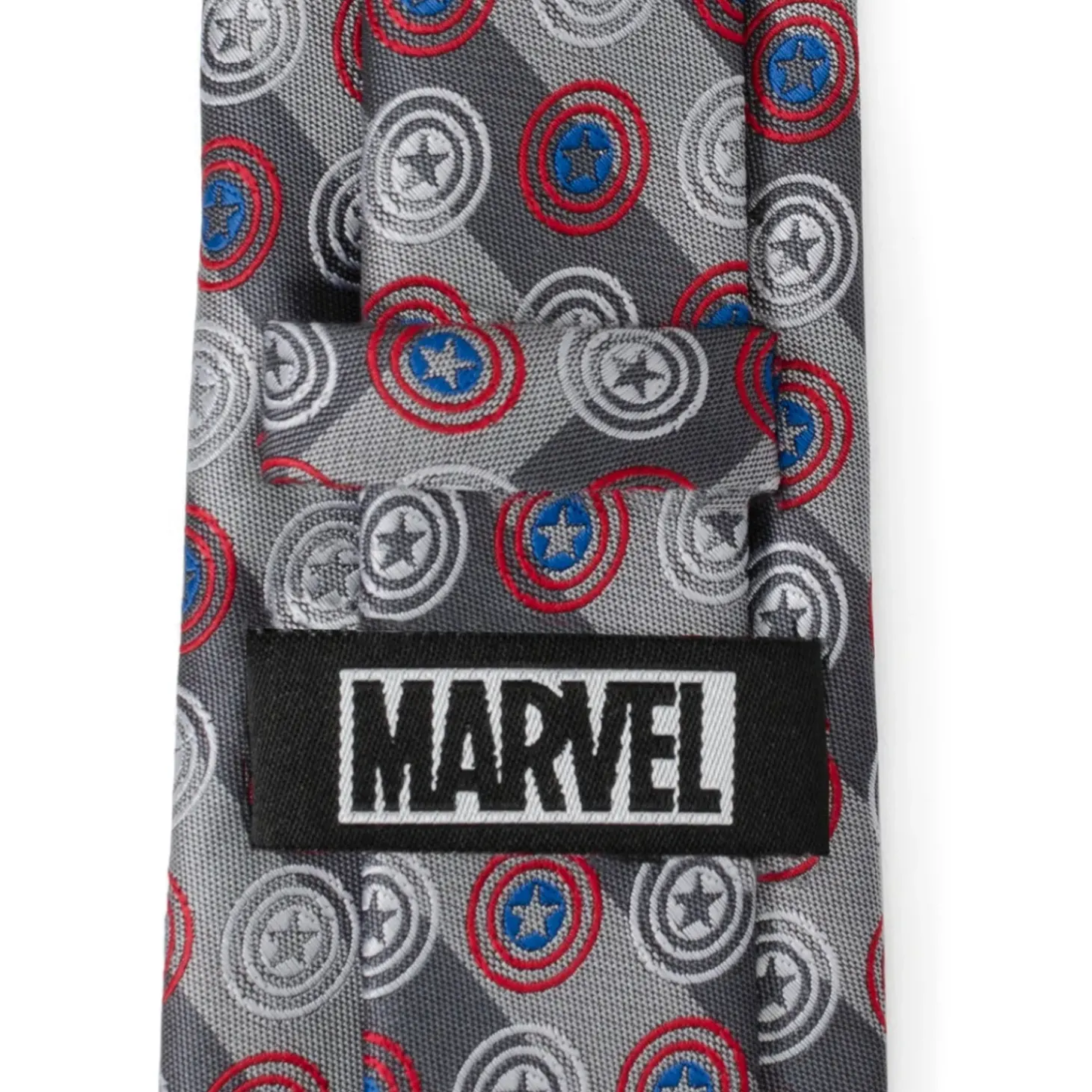 Marvel Captain America Gray Stripe Men's Tie