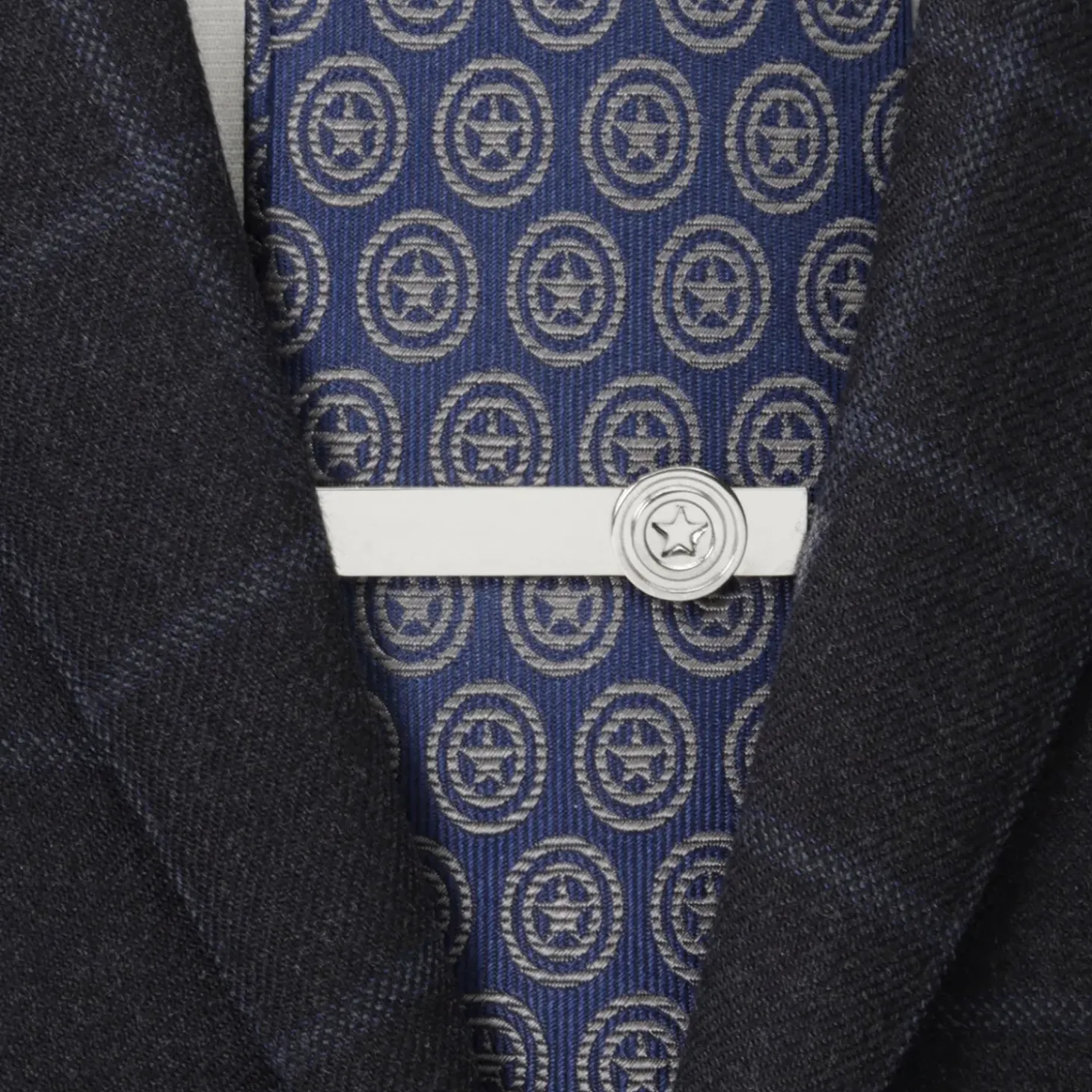 Marvel Captain America Hidden Message Tie Bar