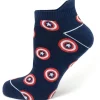 Marvel Captain America Navy Ankle Socks