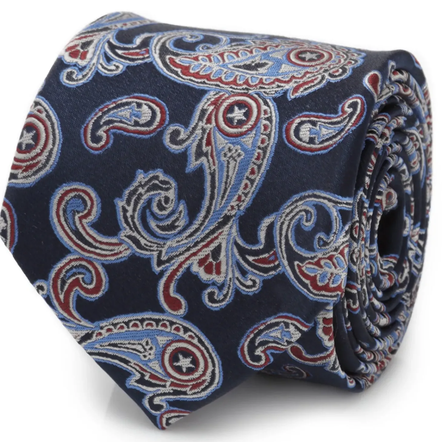 Marvel Captain America Paisley Men's Tie