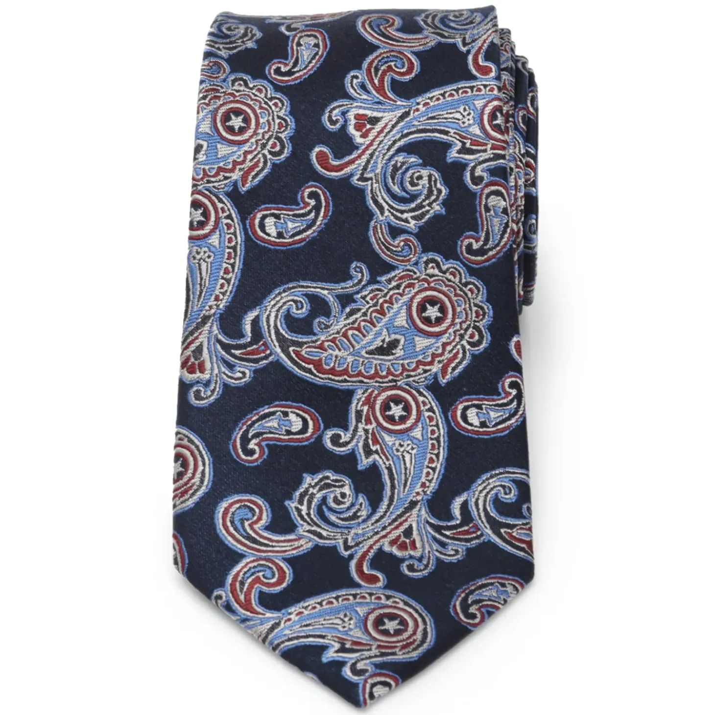 Marvel Captain America Paisley Men's Tie