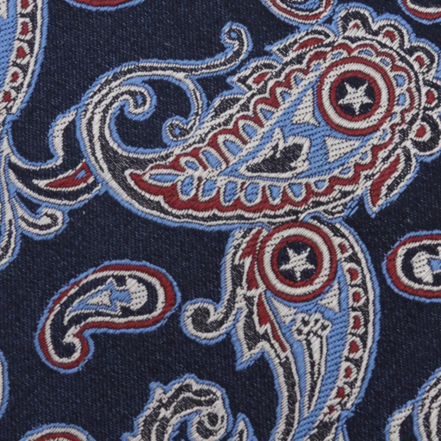 Marvel Captain America Paisley Men's Tie