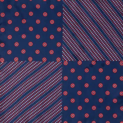 Marvel Captain America Shield Navy Pocket Square