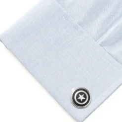 Marvel Captain America Shield Stainless Steel Cufflinks