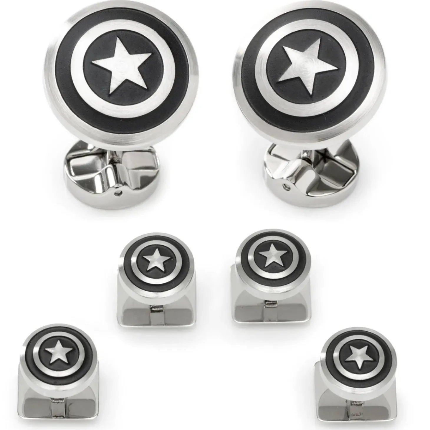 Marvel Captain America Shield Stainless Steel Stud Set