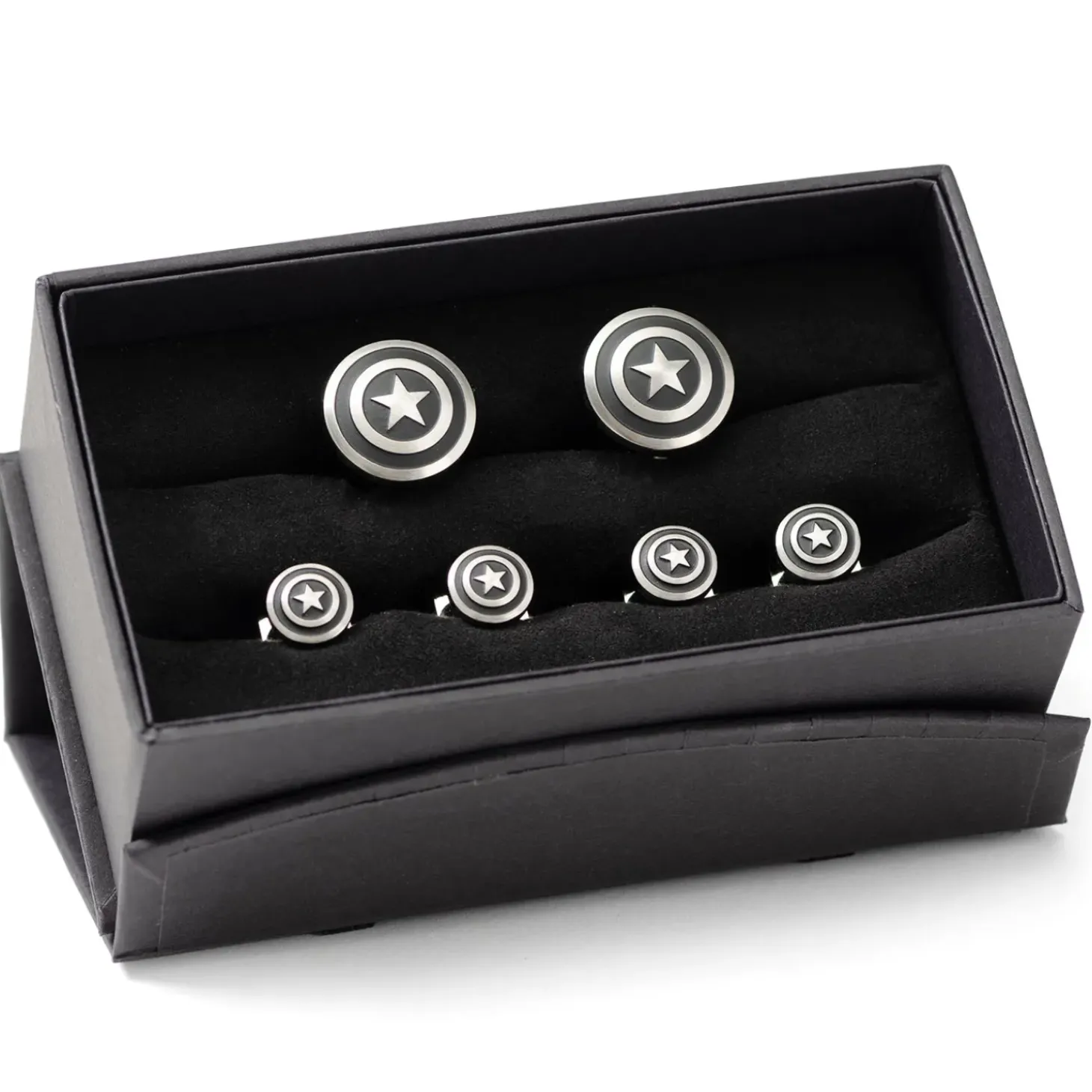 Marvel Captain America Shield Stainless Steel Stud Set