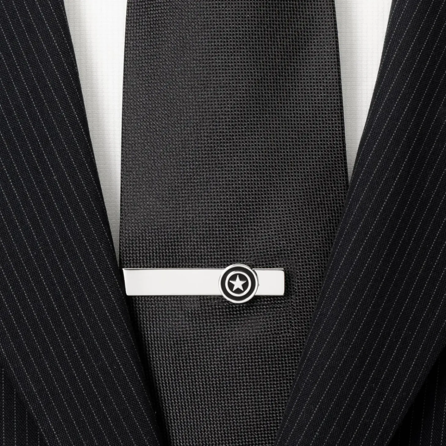 Marvel Captain America Silver Tie Bar
