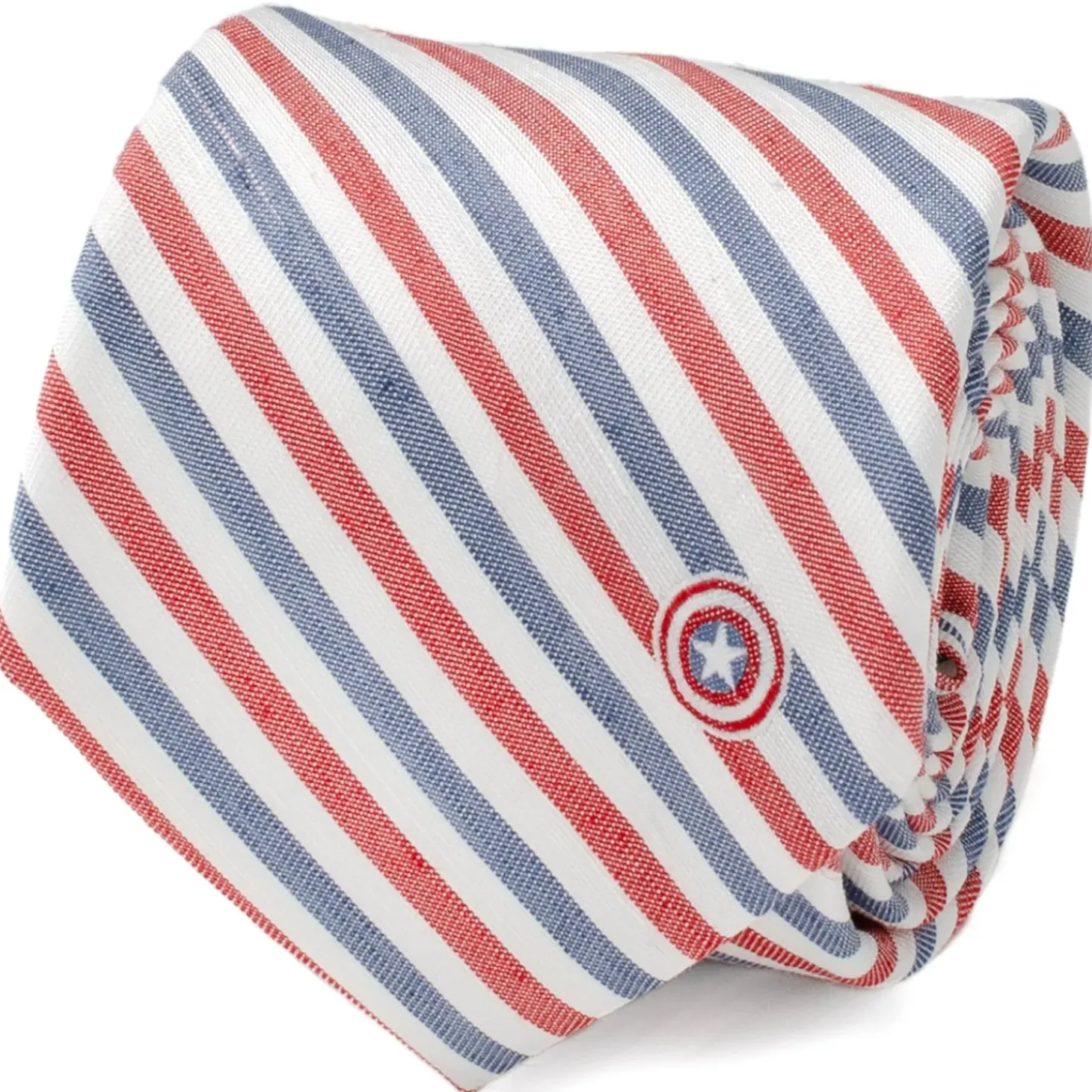 Marvel Captain America Striped White Men's Tie