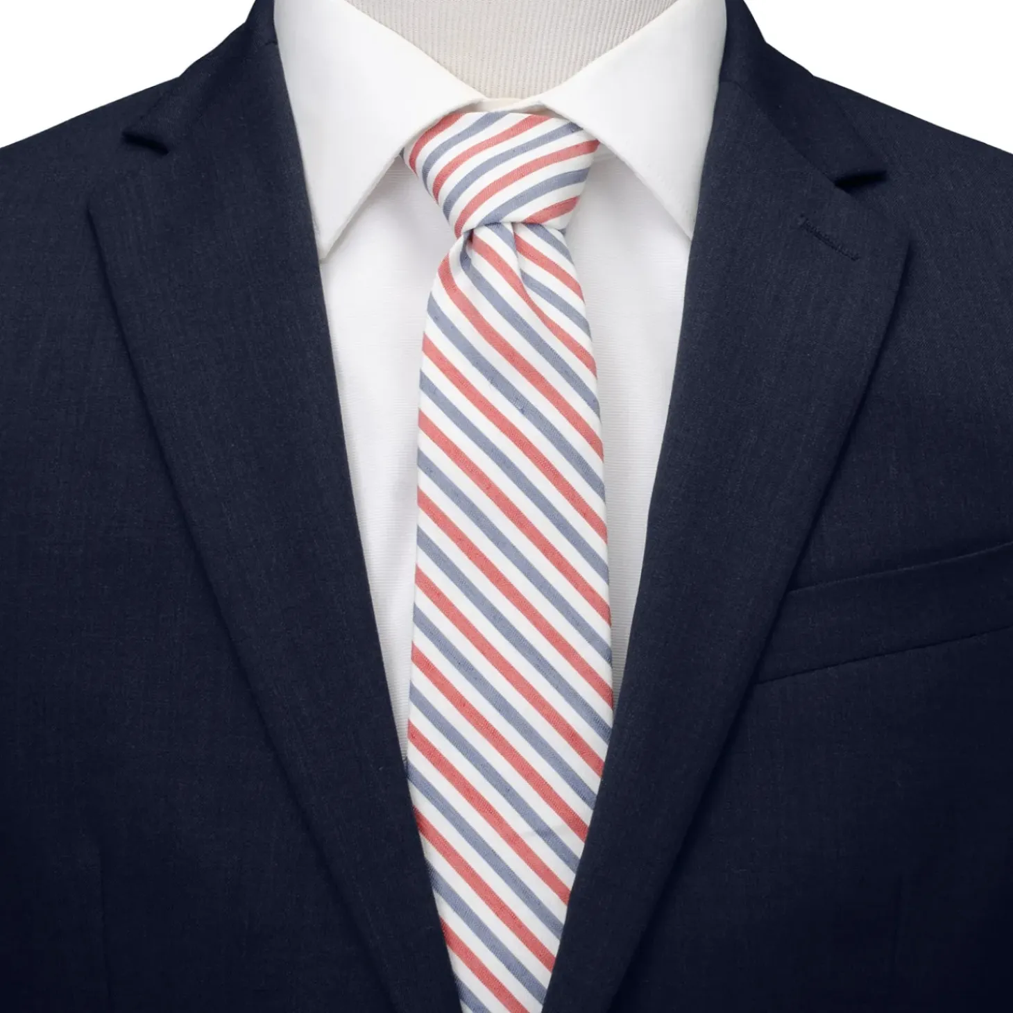 Marvel Captain America Striped White Men's Tie