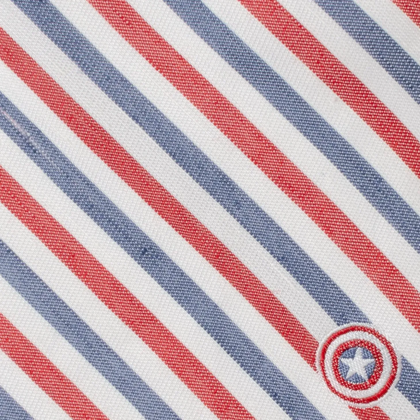 Marvel Captain America Striped White Men's Tie