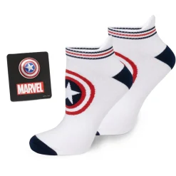Marvel Captain America White Ankle Gift Set
