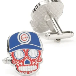 MLB Chicago Cubs Sugar Skull Cufflinks