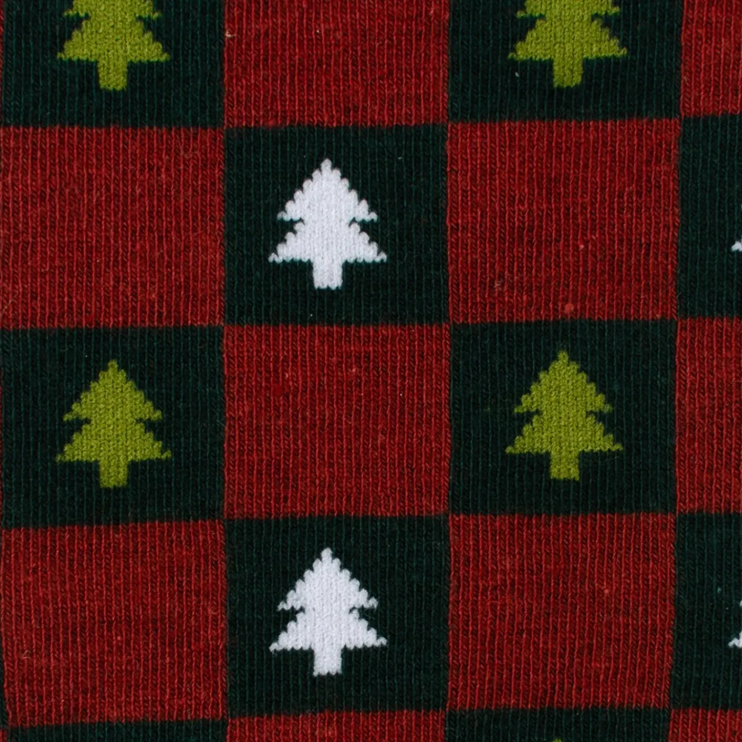Cufflinks, Inc. Christmas Tree Red Green Checkered Men's Socks