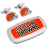 NFL Cleveland Browns Cufflinks and Cushion Money Clip Gift Set