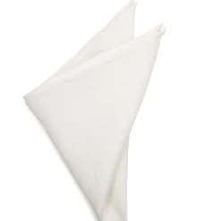 Ox and Bull Trading Co. Cream Linen Pocket Square