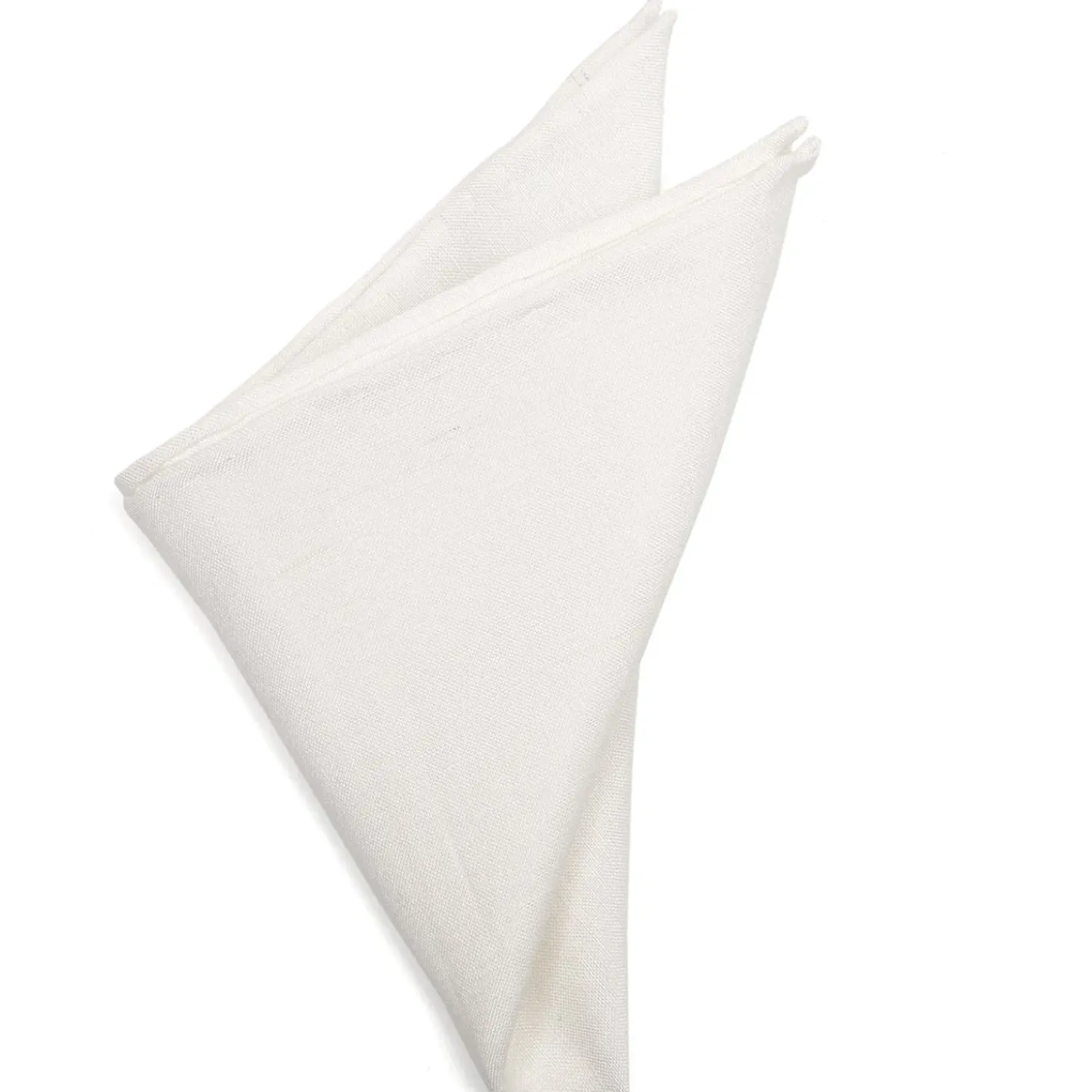 Ox and Bull Trading Co. Cream Linen Pocket Square