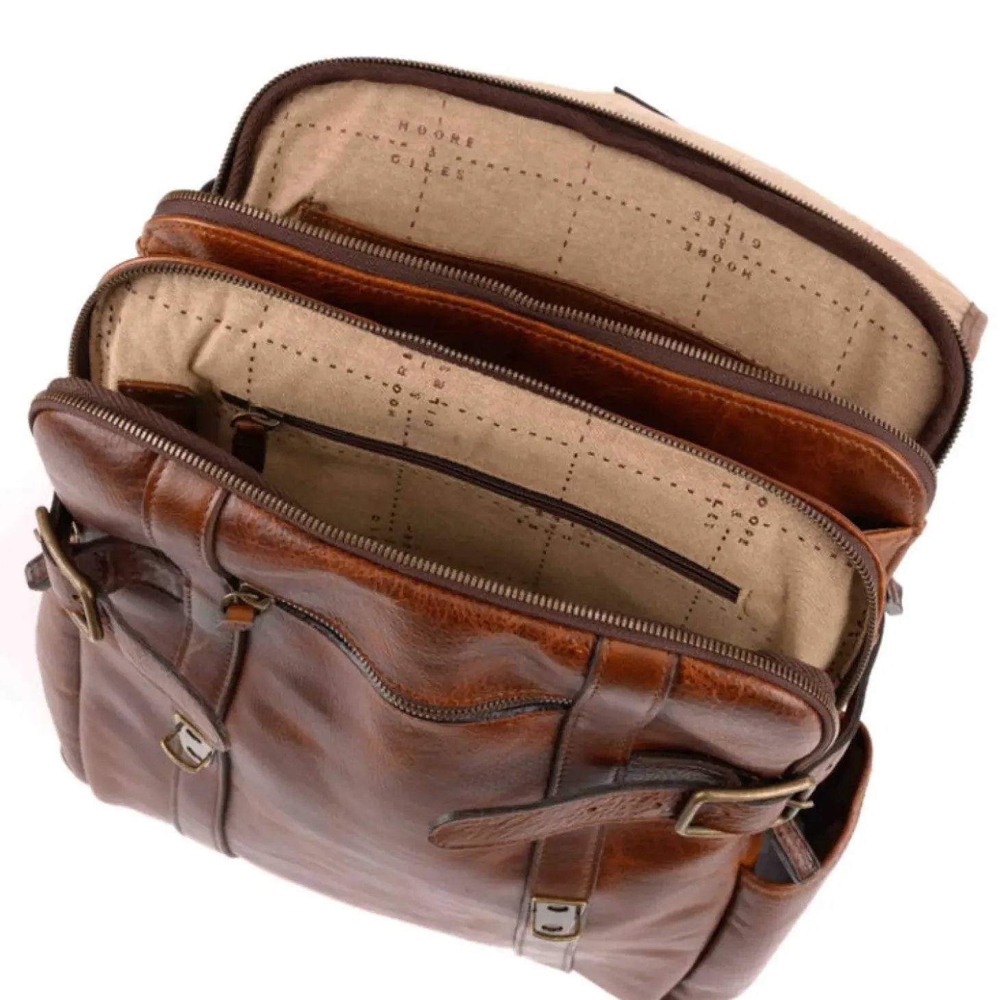 Moore & Giles CREWS BACKPACK TITAN MILLED HONEY